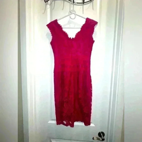 Tadashi Shoji Caria Embroidered Lace Dress - Picture 3 of 5